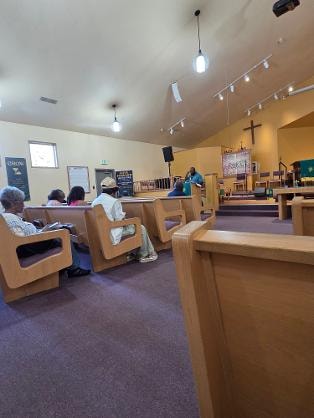 Assembly in sanctuary — VBS Day 2